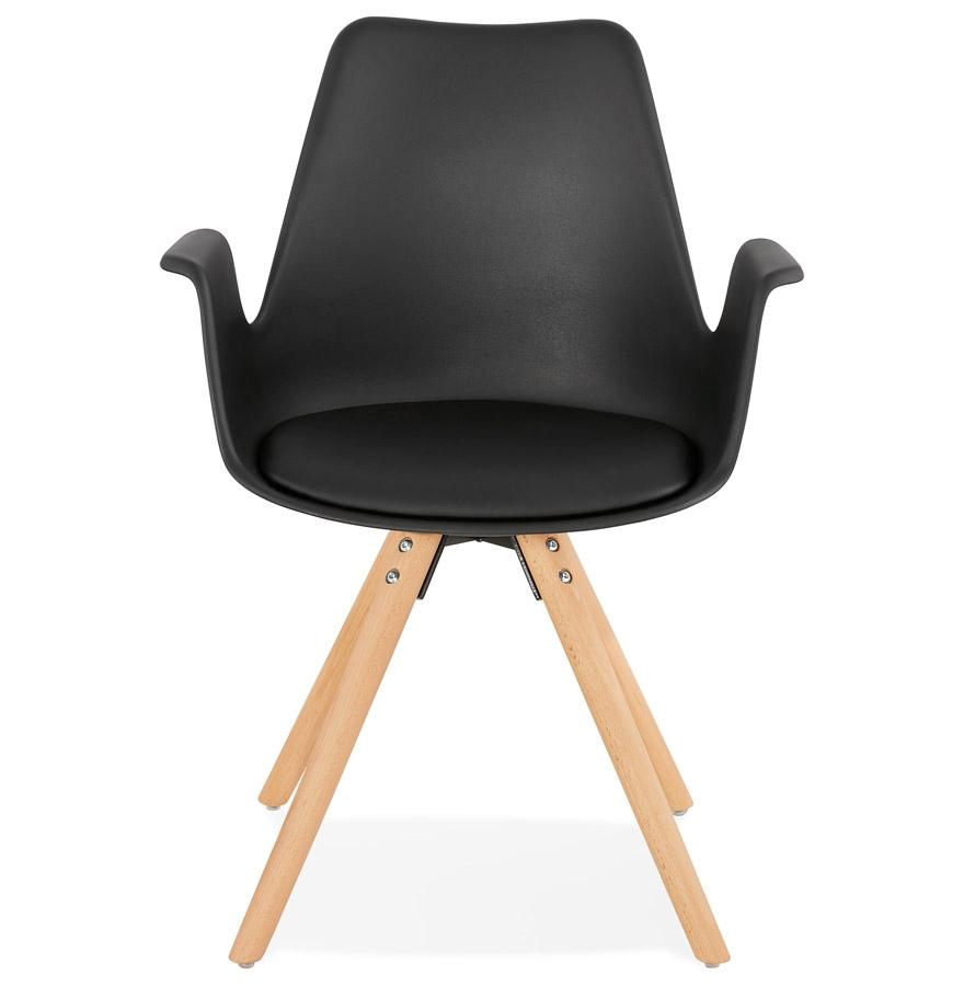 Kokoon Design Scandinavian Style Black 'ZALIK' Chair With Armrests