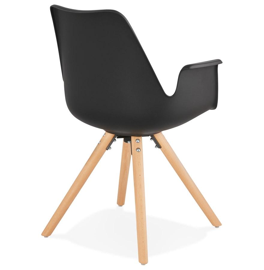 Kokoon Design Scandinavian Style Black 'ZALIK' Chair With Armrests