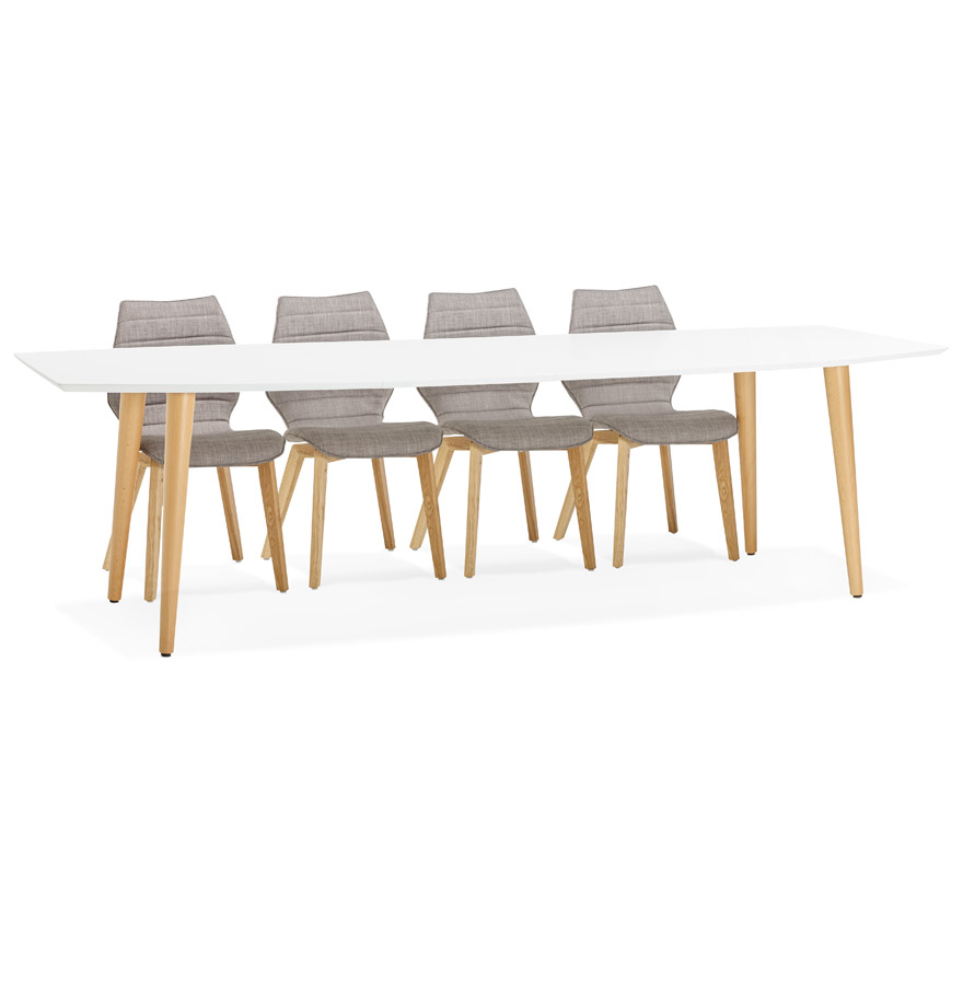 kokoon design Scandinavian style extendable designer dinner table 'ESKIMO' - 170(270)x100 cm
