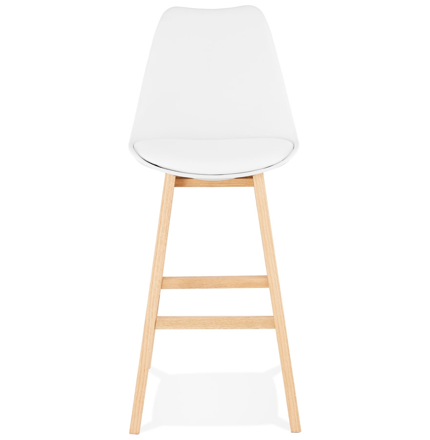 Kokoon Design Scandinavian Style White 'CAMILA' Bar Stool