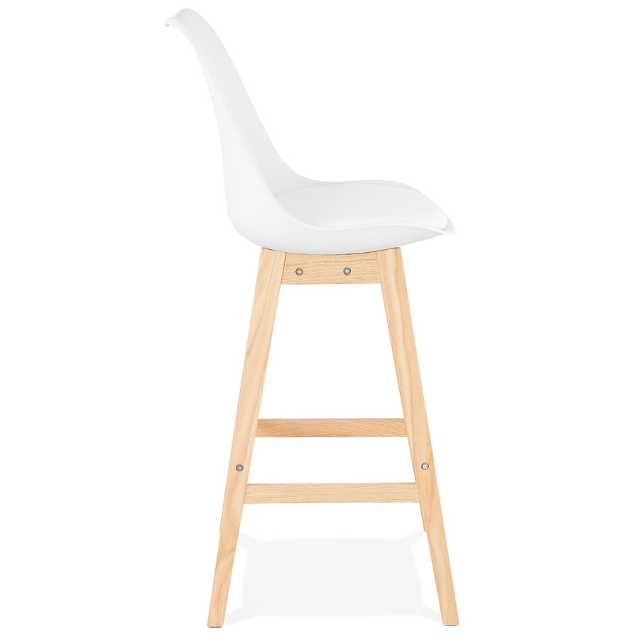 Kokoon Design Scandinavian Style White 'CAMILA' Bar Stool