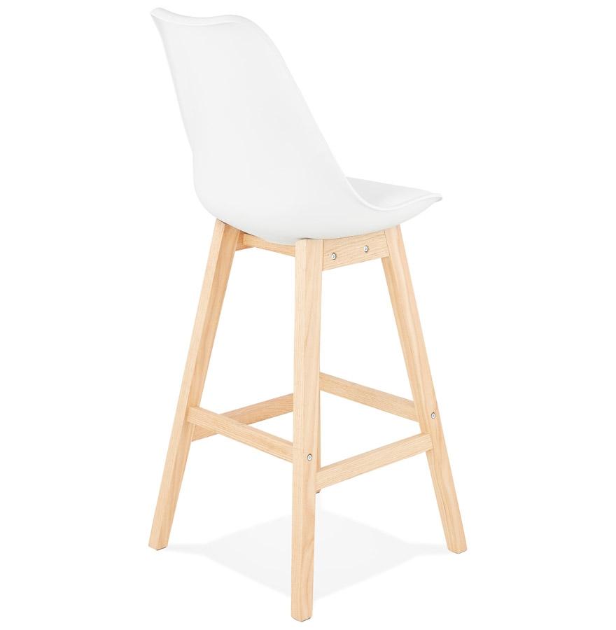 Kokoon Design Scandinavian Style White 'CAMILA' Bar Stool