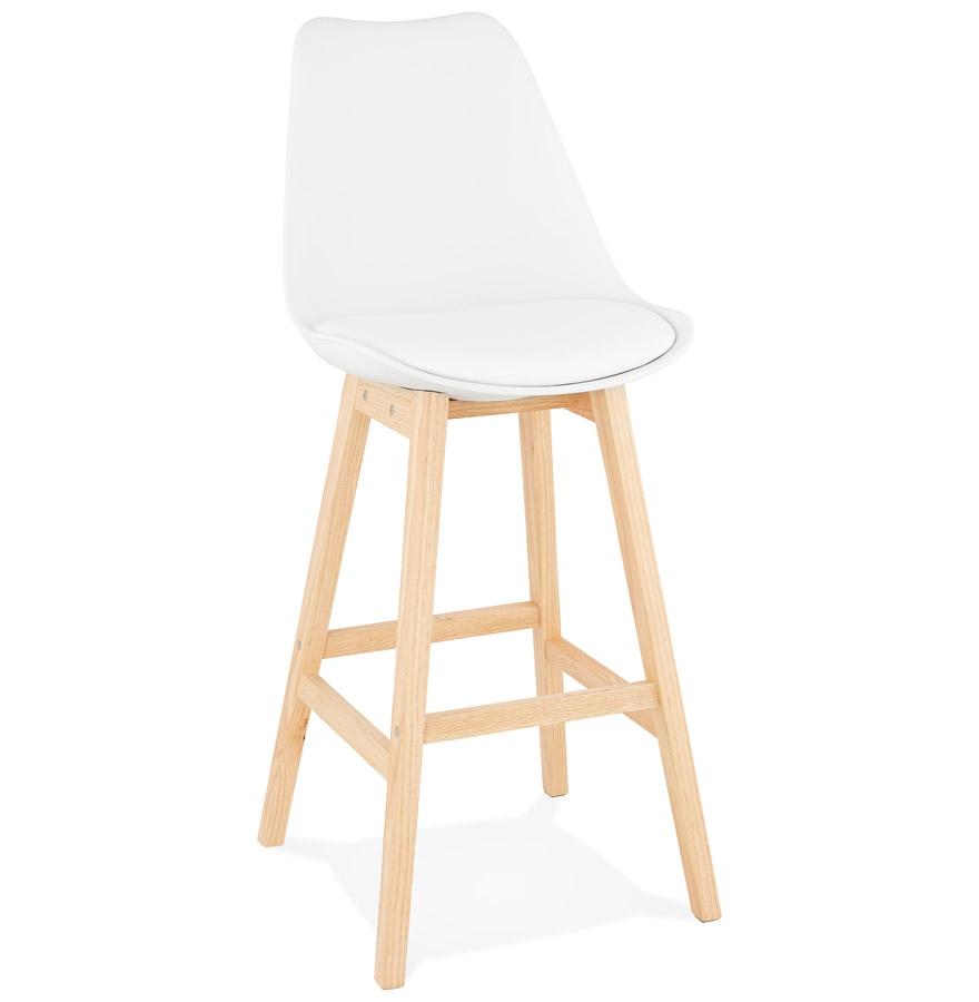 kokoon design Scandinavian style white 'CAMILA' bar stool
