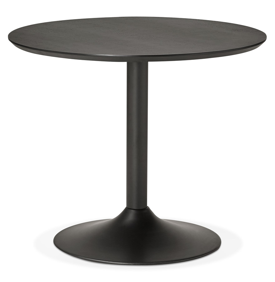 kokoon design Small black round office / dining table 'CHEF' - Ø 90 cm