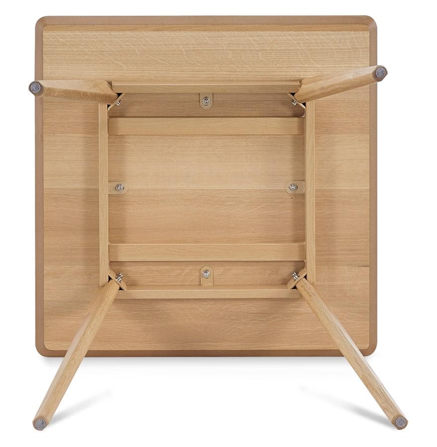 Kokoon Design Small Dining Table 'GENIUS' Natural Finish - 80x80 Cm