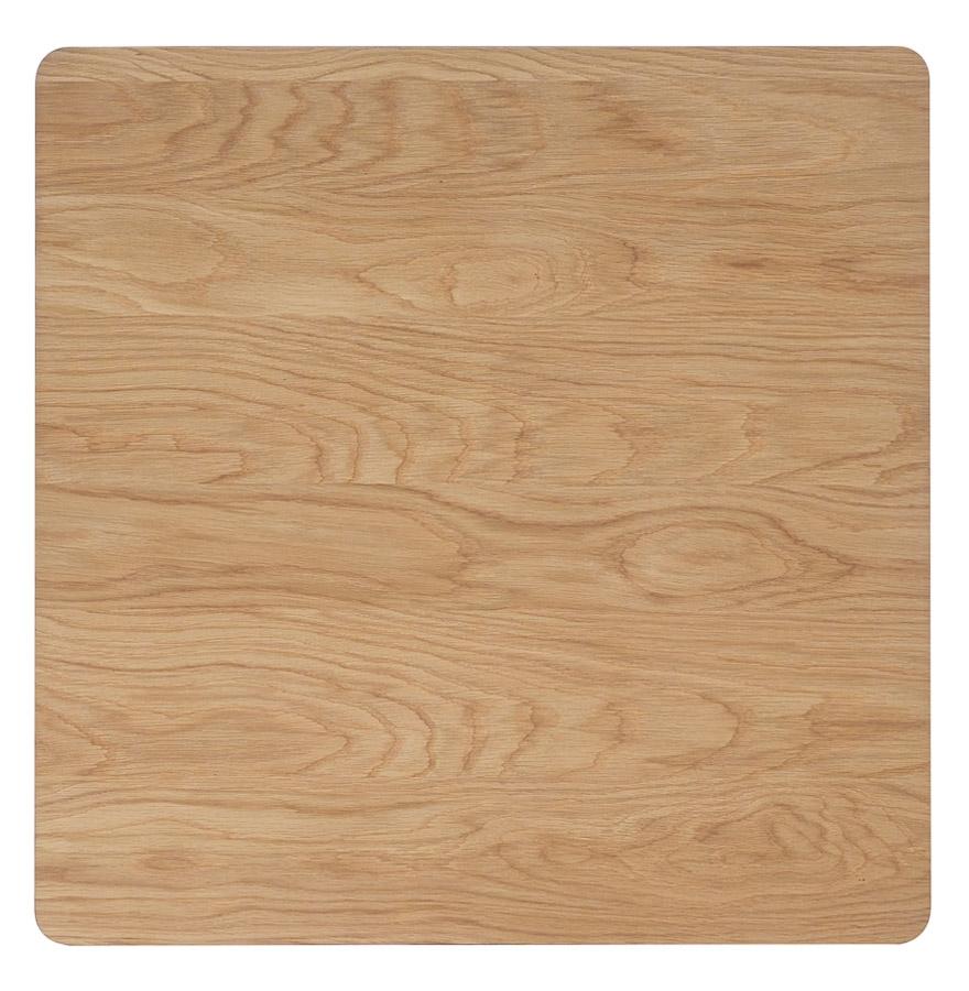 Kokoon Design Small Dining Table 'GENIUS' Natural Finish - 80x80 Cm