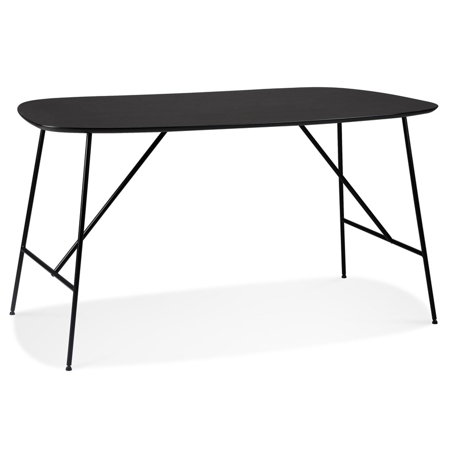 kokoon design Small 'FIONA' table/desk in black oak finish wood