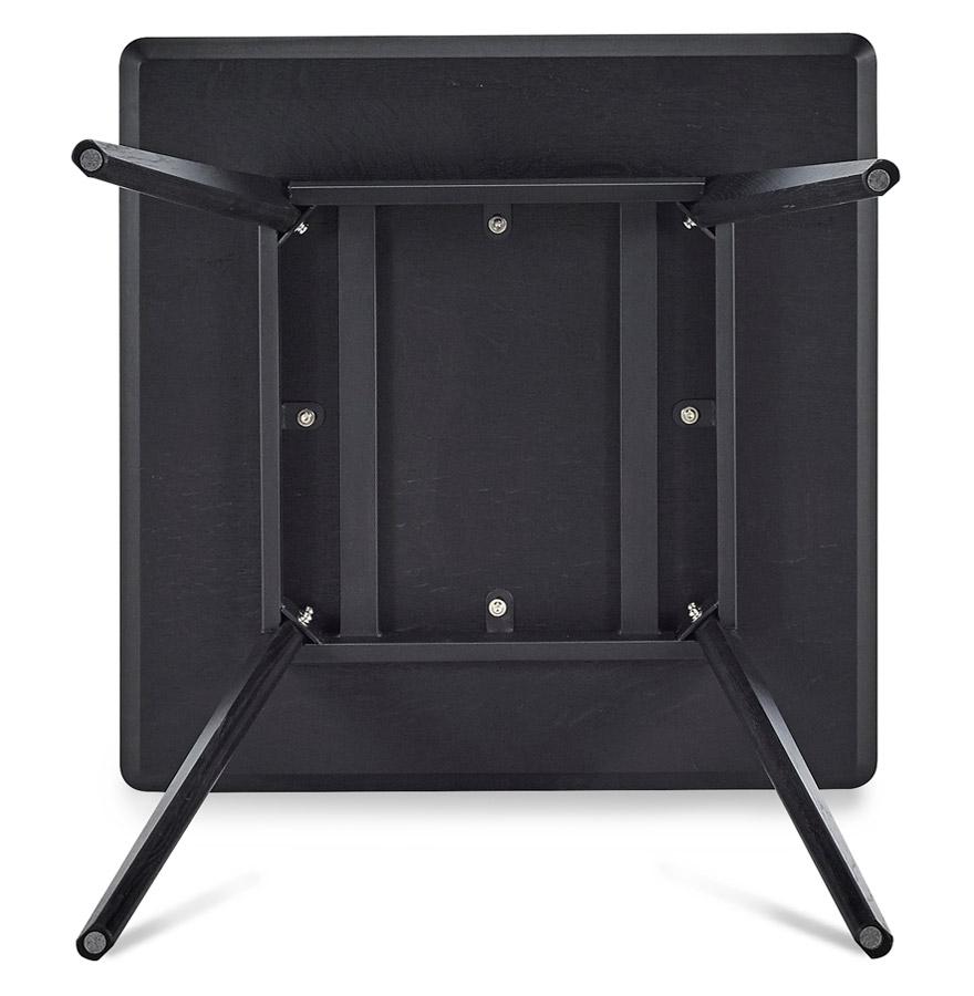 Kokoon Design Small 'GENIUS' Dining Table In Black Finish - 80x80 Cm