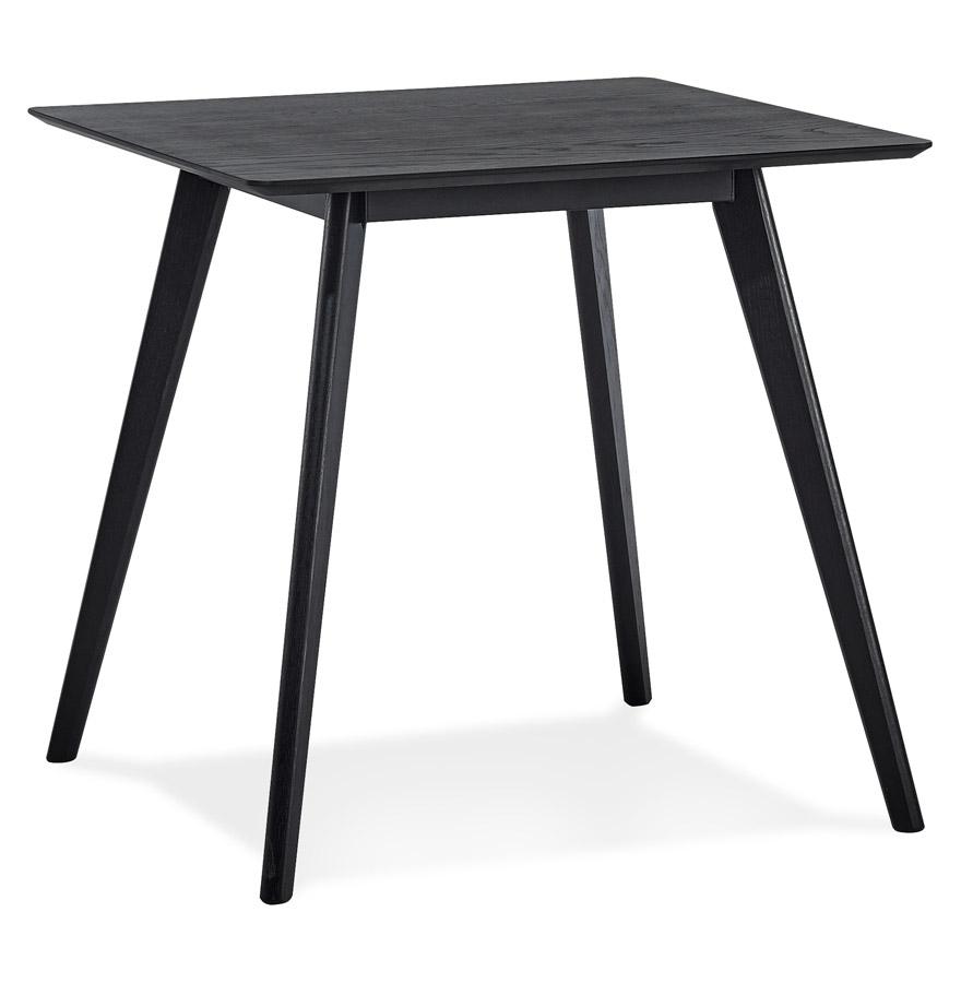 kokoon design Small 'GENIUS' dining table in black finish - 80x80 cm