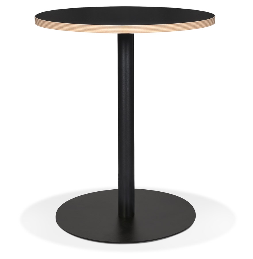 kokoon design Small round black 'YOGI' bistro table - Ø 60 cm