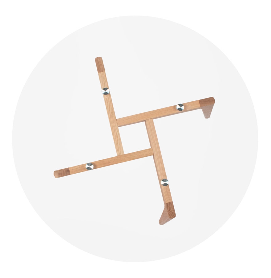 Kokoon Design Small Round Dining Table 'ANGELA' In Transparent Glass - Ø 100 Cm