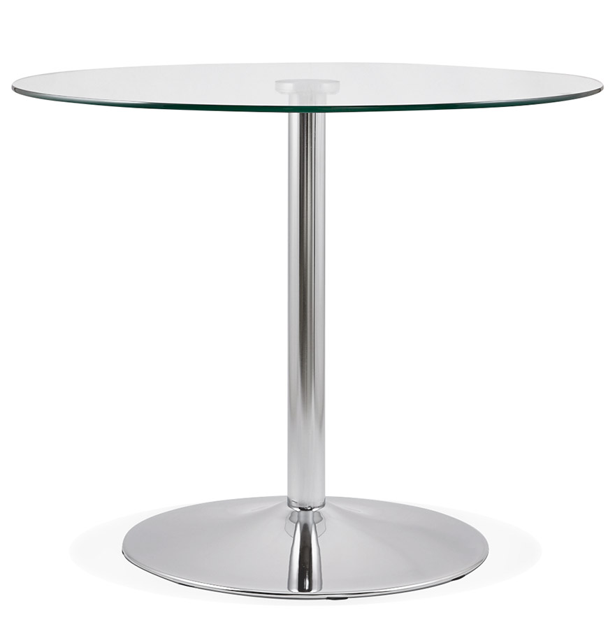 kokoon design Small round glass kitchen table 'YOUPI' - Ø 90 cm