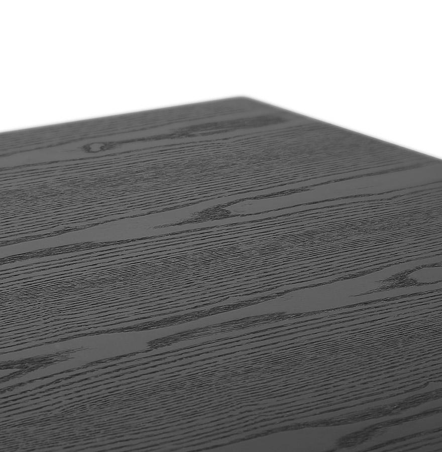 Kokoon Design Small Square Dining Table 'REGIS' In Wood And Black Cast Iron - 70x70 Cm