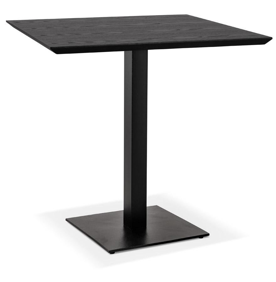 kokoon design Small square dining table 'REGIS' in wood and black cast iron - 70x70 cm