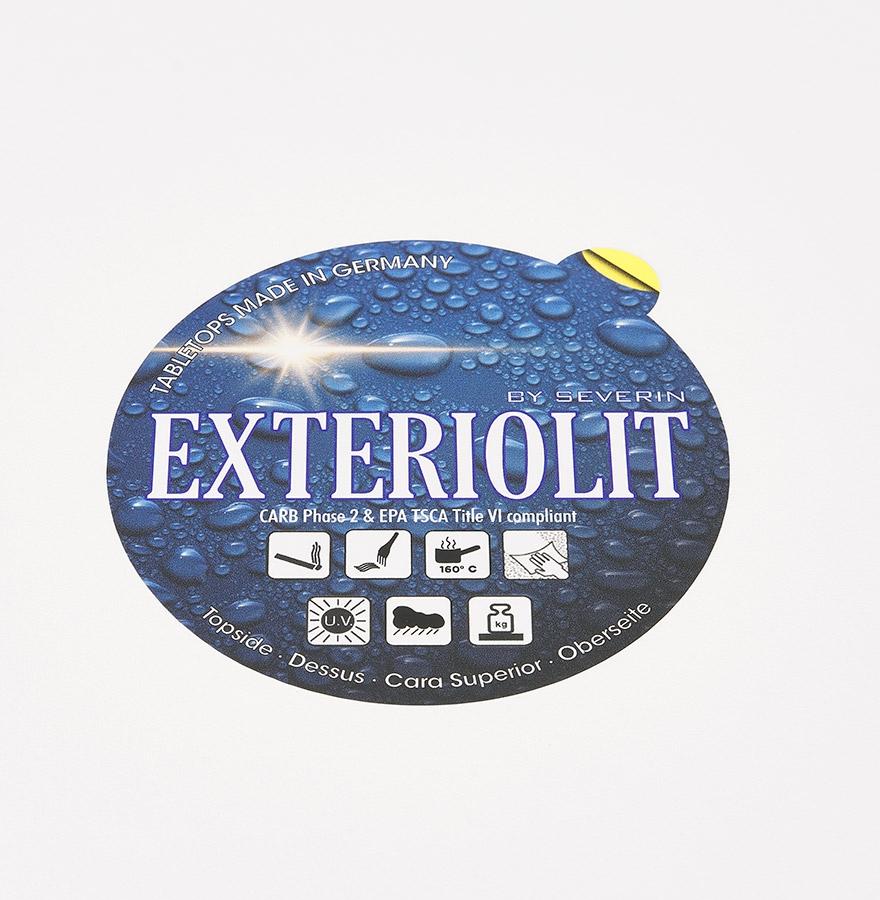 Kokoon Design Small Square White Indoor/outdoor 'MUFFIN' Dining Table - 68x68 Cm