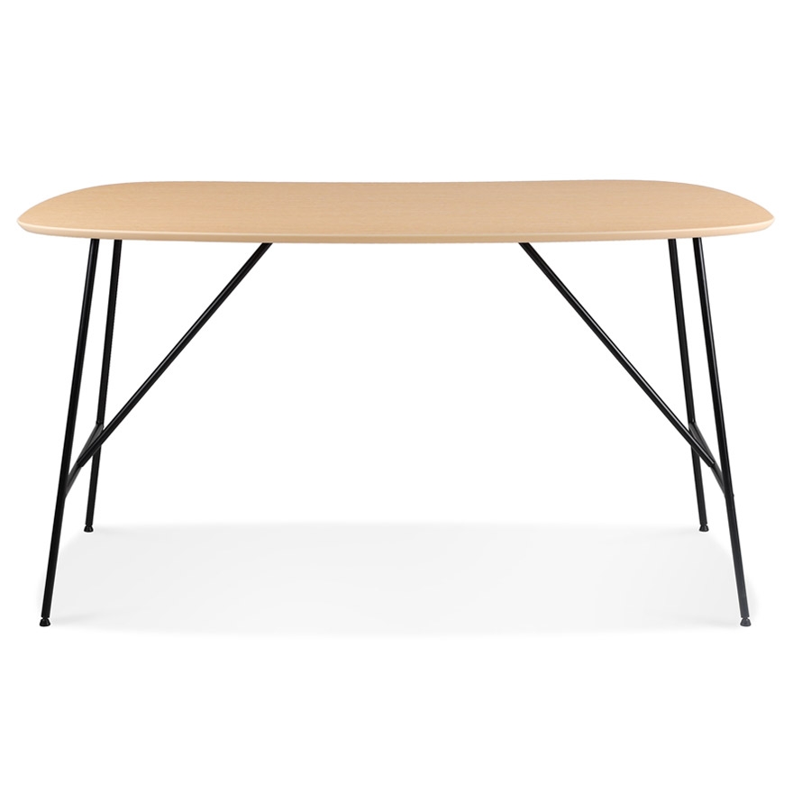 Kokoon Design Small Table/desk 'FIONA' In Natural Oak Finish Wood