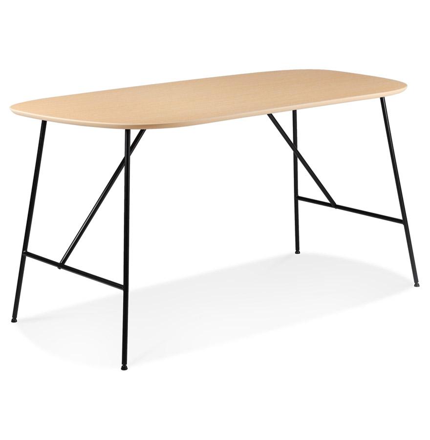 Kokoon Design Small Table/desk 'FIONA' In Natural Oak Finish Wood