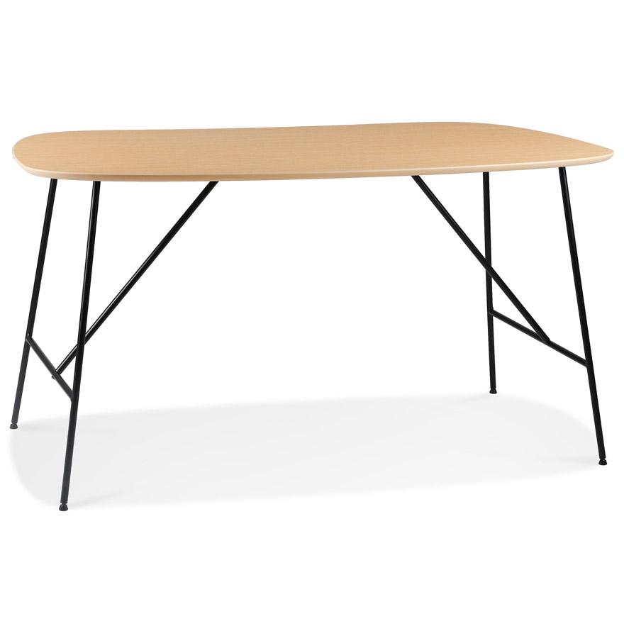 kokoon design Small table/desk 'FIONA' in natural oak finish wood