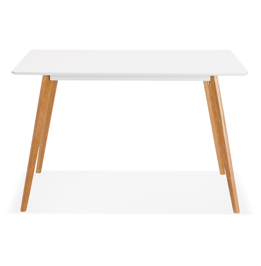 Kokoon Design Small White Designer Table / Desk 'MARIUS' Scandinavian Style - 120x80 Cm