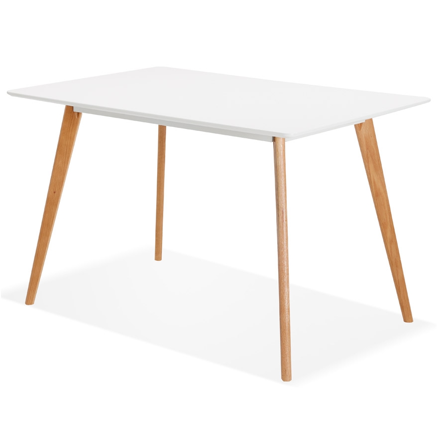 Kokoon Design Small White Designer Table / Desk 'MARIUS' Scandinavian Style - 120x80 Cm