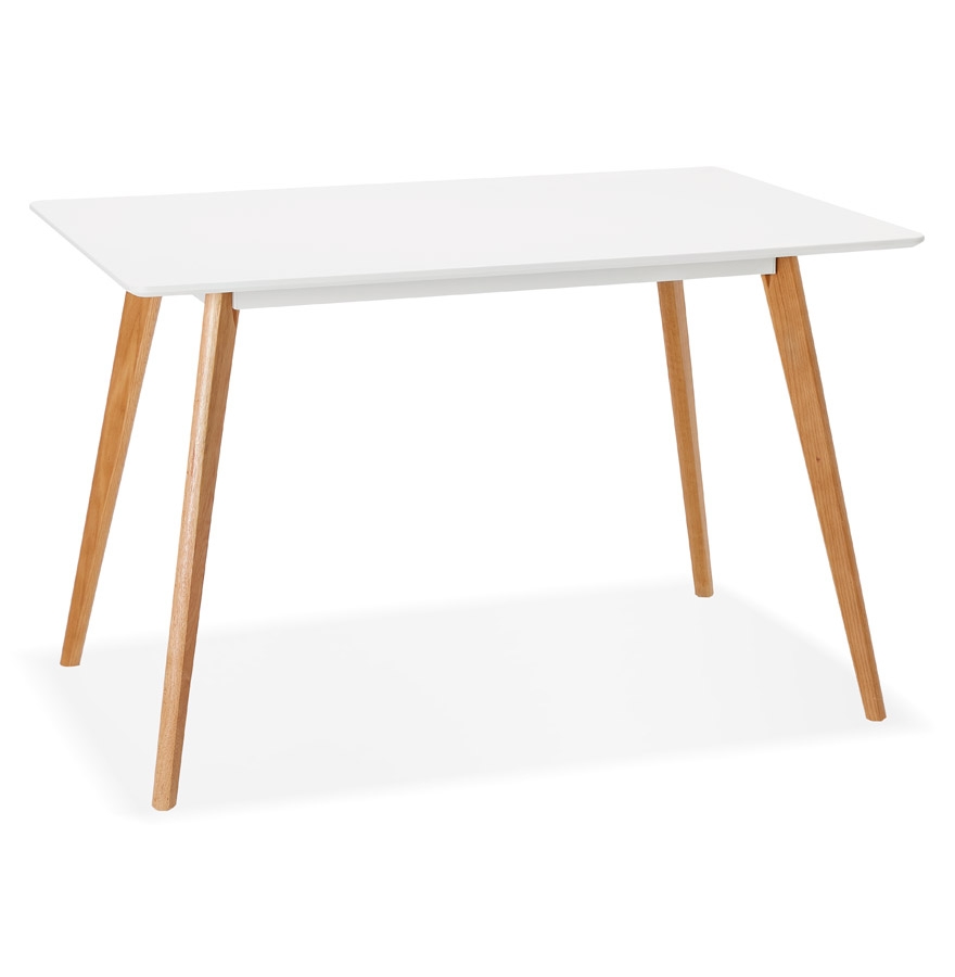 kokoon design Small white designer table / desk 'MARIUS' Scandinavian style - 120x80 cm