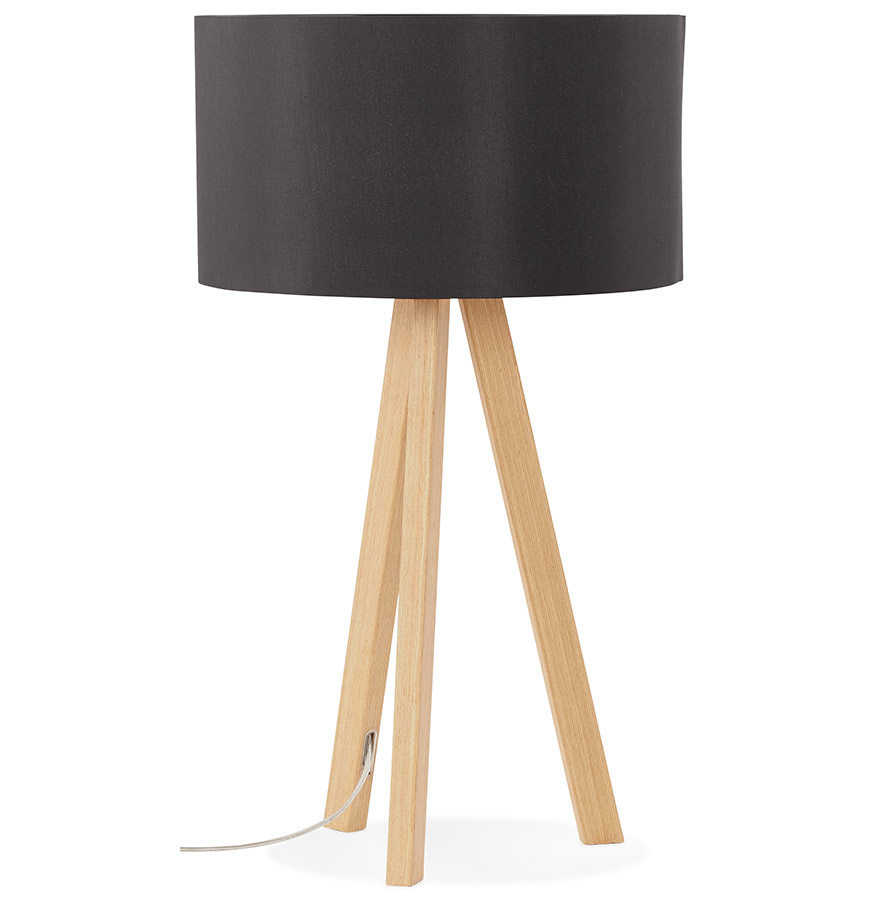 kokoon design SPRING MINI' tripod table lamp with black Scandinavian style lampshade