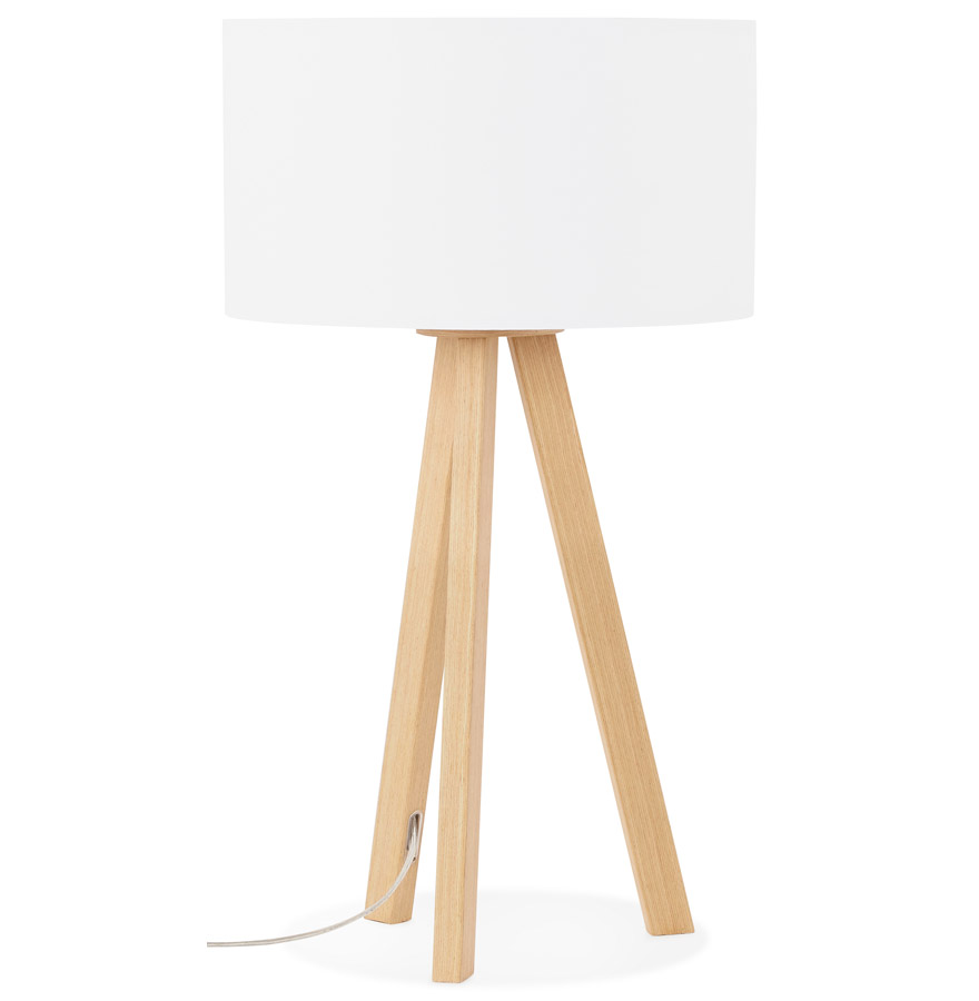 kokoon design SPRING MINI' tripod table lamp with white Scandinavian-style lampshade