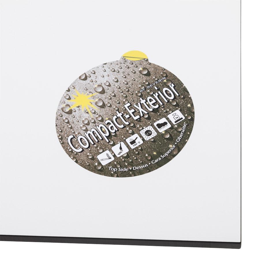 Kokoon Design Square 'PLANO' Table Top 60x60cm White In Compressed Resin