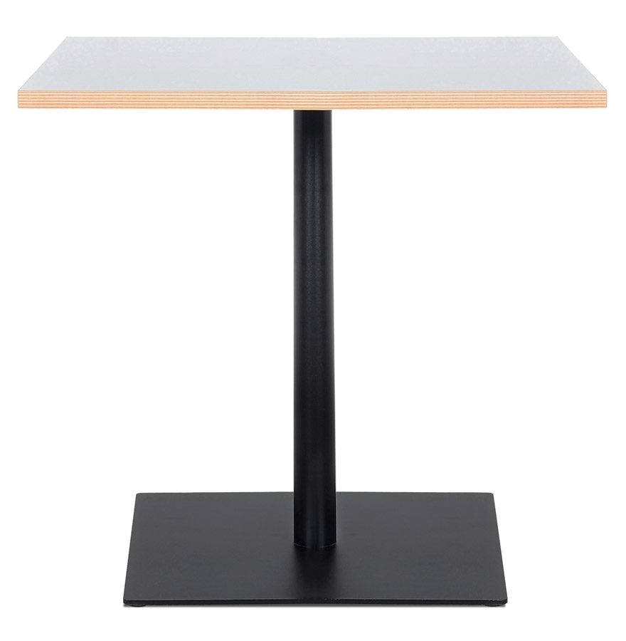 Kokoon Design Square Table 'FUSION SQUARE' White And Black Structure - 80x80 Cm