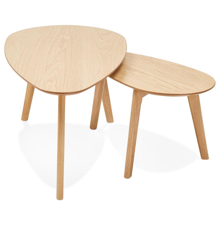 Kokoon Design STOKOLM' Designer Nesting Tables In Natural Finish Wood
