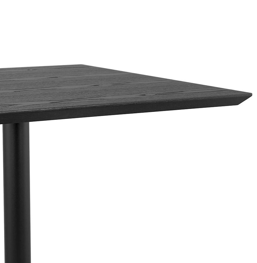 Kokoon Design SUMO' Designer Square Table In Wood And Black Metal - 70x70 Cm