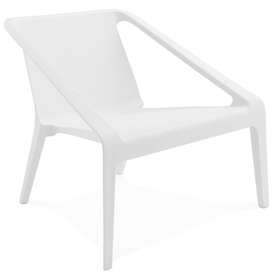 kokoon design SUNNY' white garden lounge chair in plastic