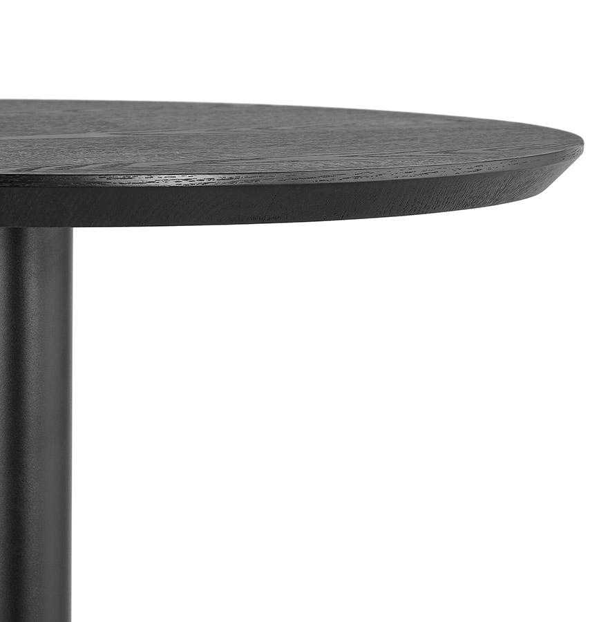 Kokoon Design TAMAGO' Round High Table In Wood And Black Metal - Ø 60 Cm