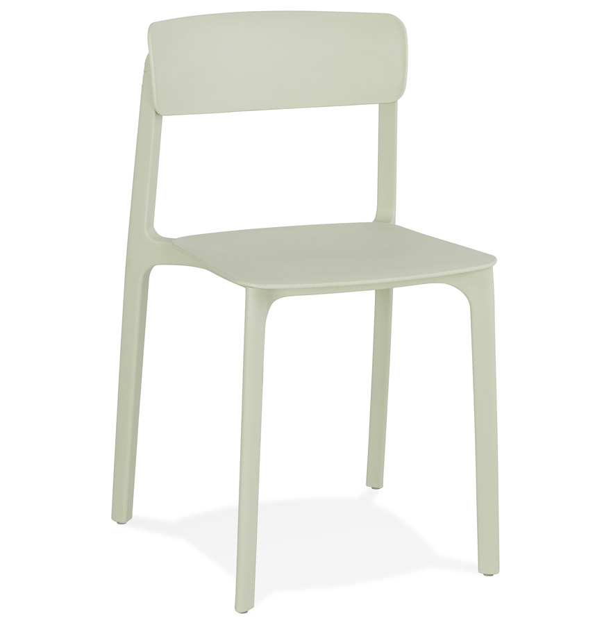 kokoon design TROPICAL' stackable indoor/outdoor chair in pastel green plastic