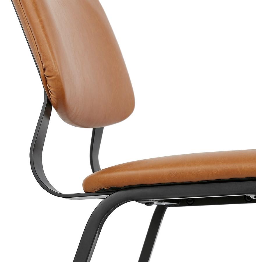 Kokoon Design Vintage Brown 'MELODY' Chair With Black Metal Structure