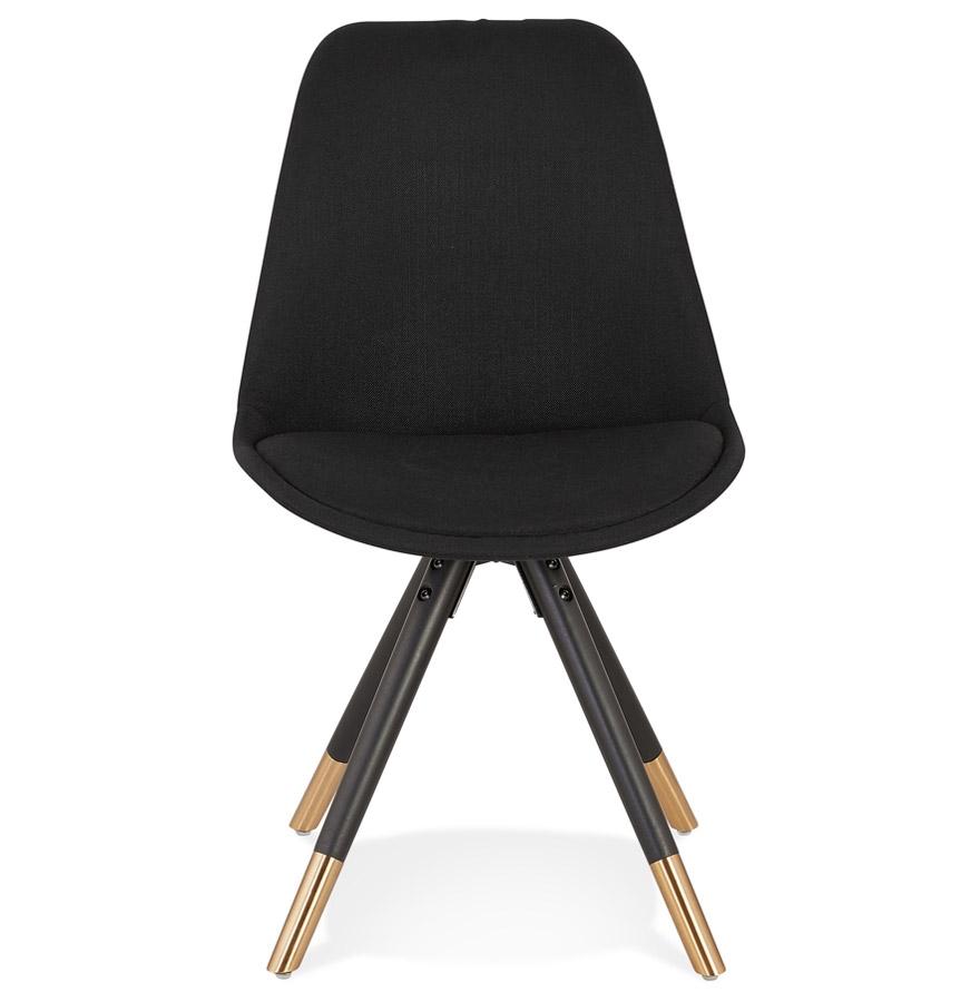Kokoon Design Vintage 'POPI' Chair In Fabric And Black Wood