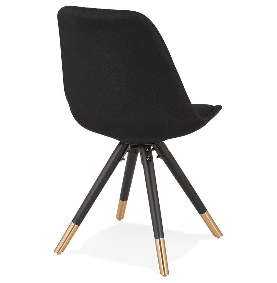 Kokoon Design Vintage 'POPI' Chair In Fabric And Black Wood