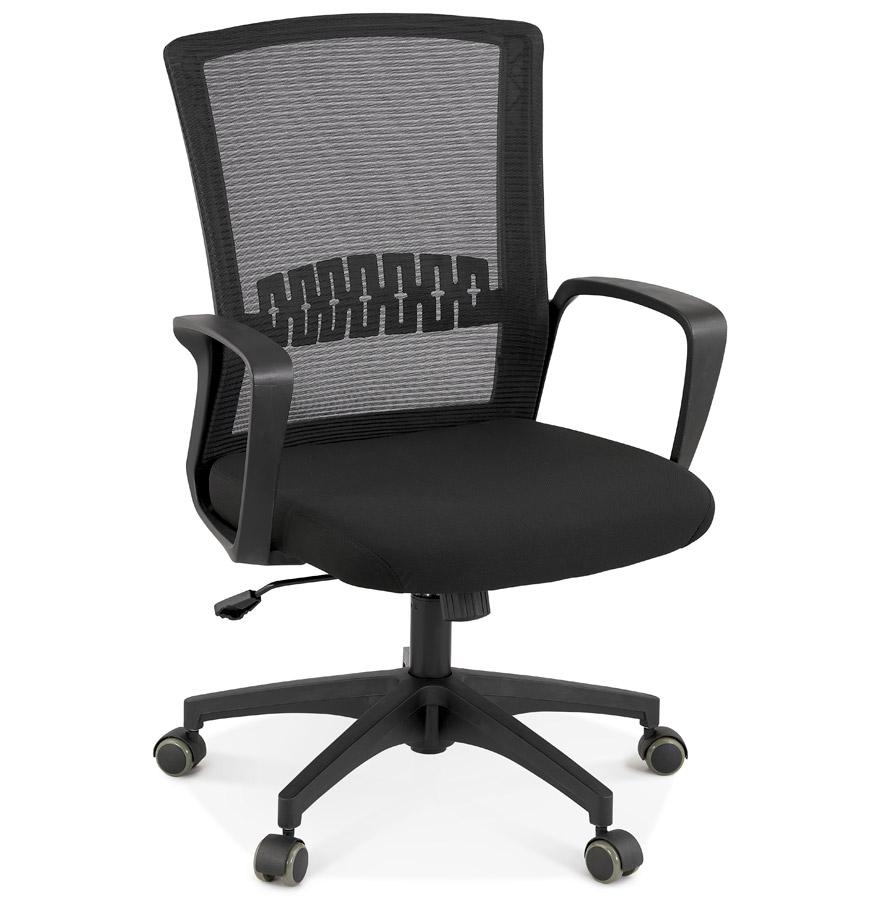 kokoon design VOODOO' designer office armchair in black fabric