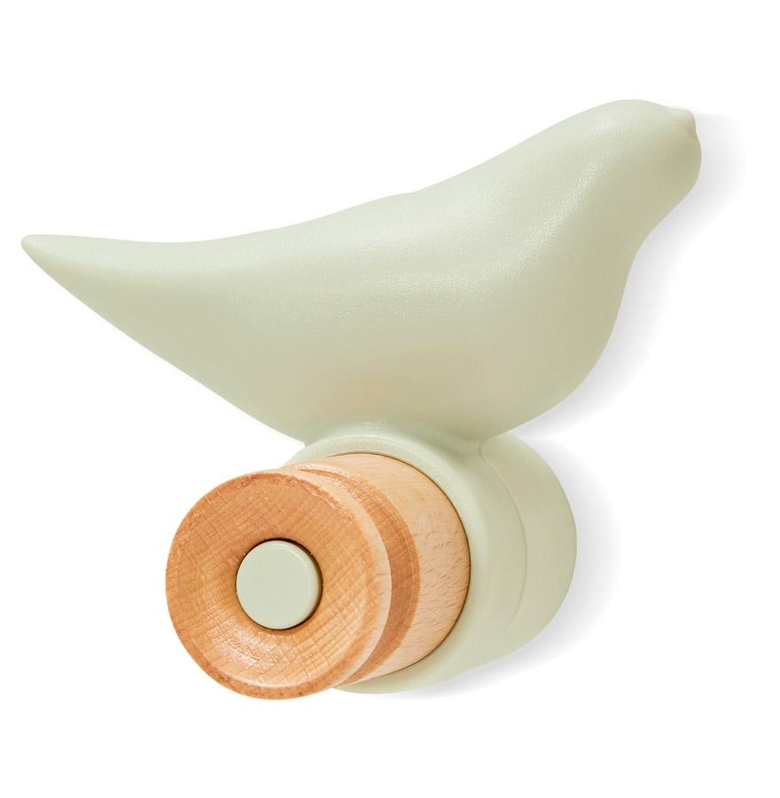 kokoon design Wall coat rack green 'MOANO' design coat hook in the shape of a bird