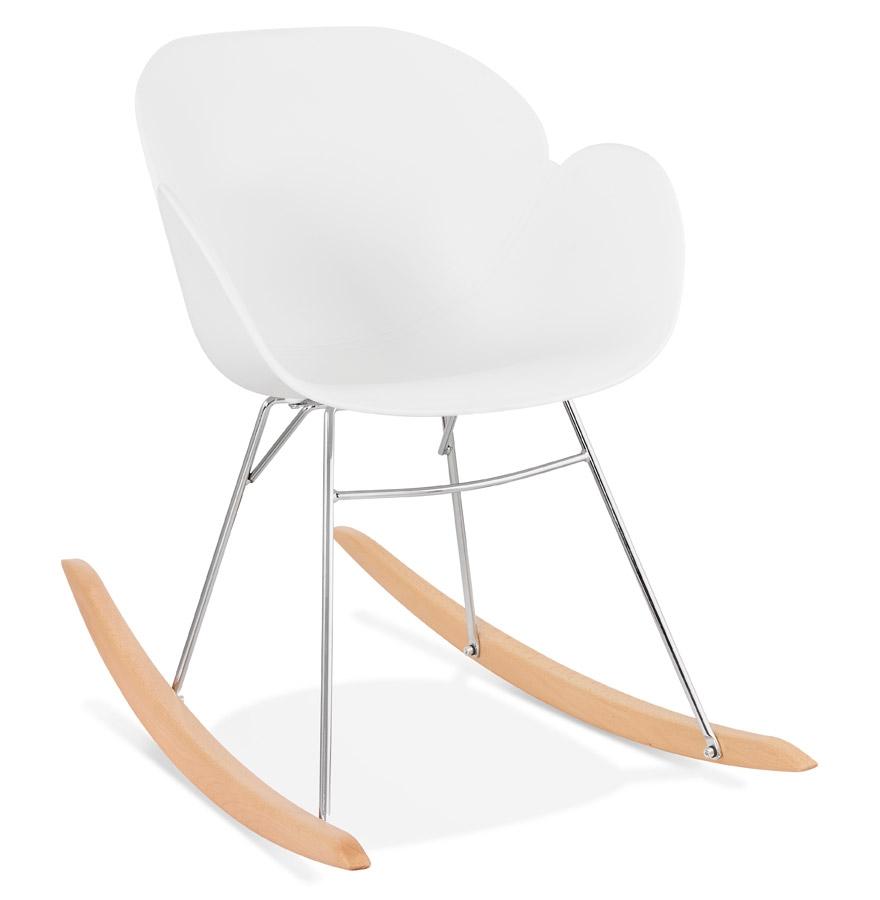 kokoon design White 'BASKUL' design rocking chair in plastic