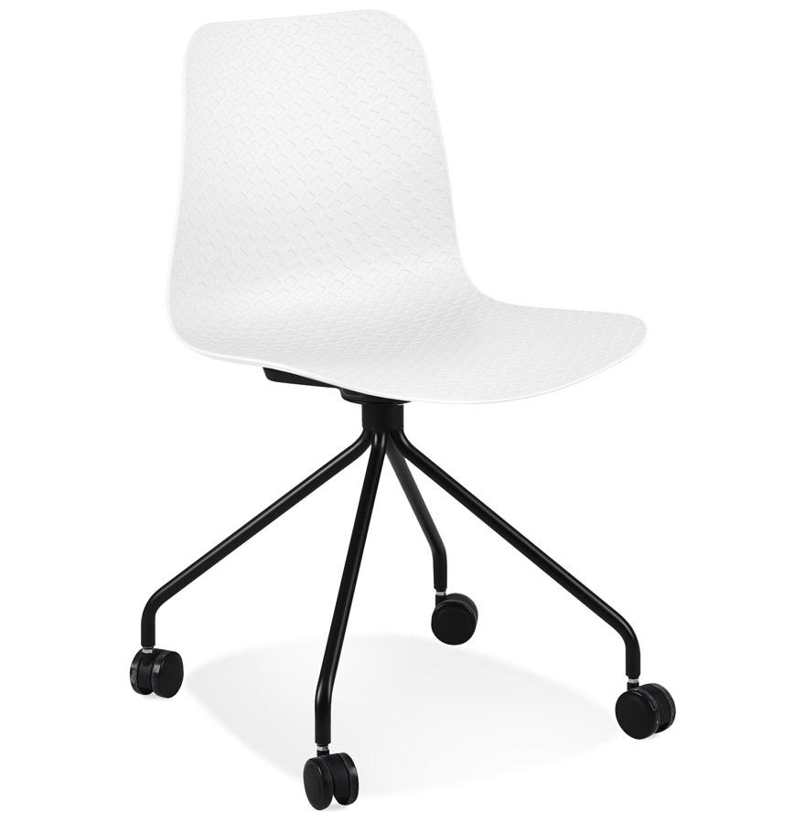 kokoon design White 'EVORA' office design chair on casters