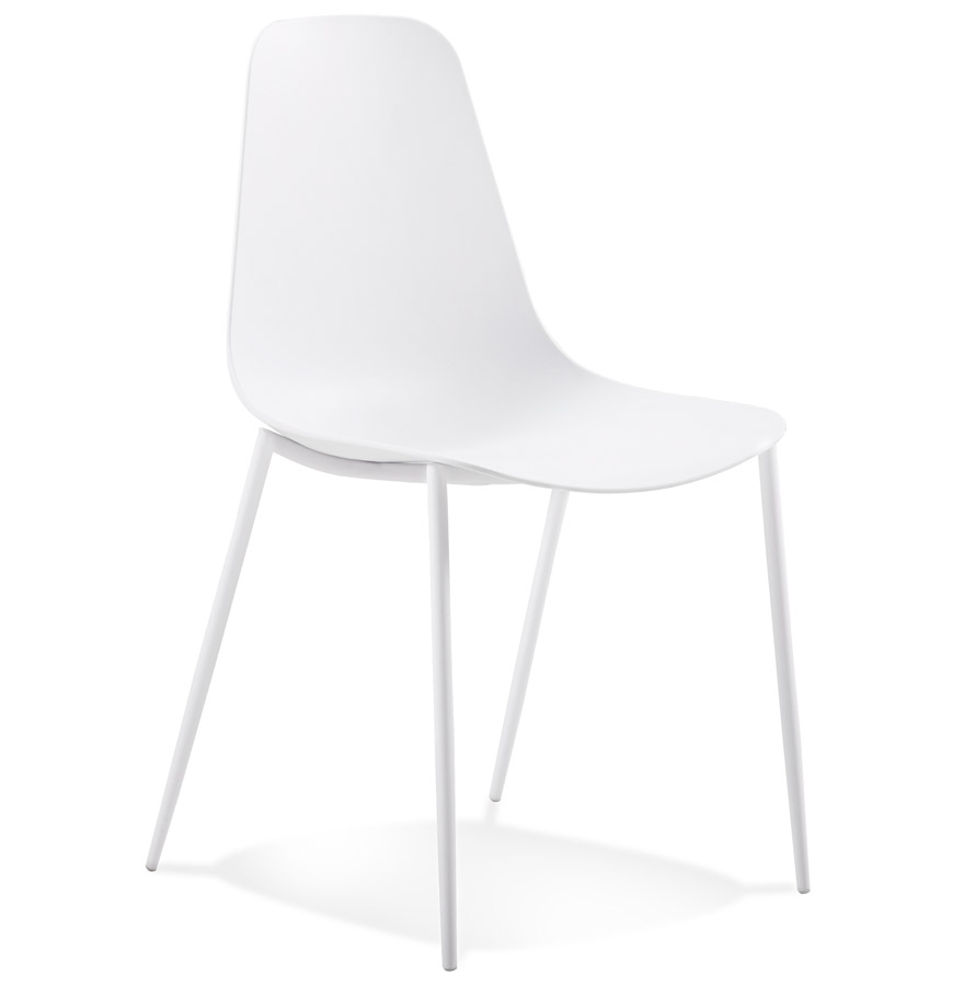 kokoon design White indoor/outdoor 'FELIZ' chair in plastic and metal