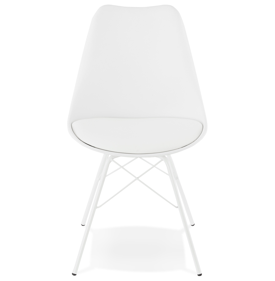 Kokoon Design White Industrial Style 'BYBLOS' Designer Chair