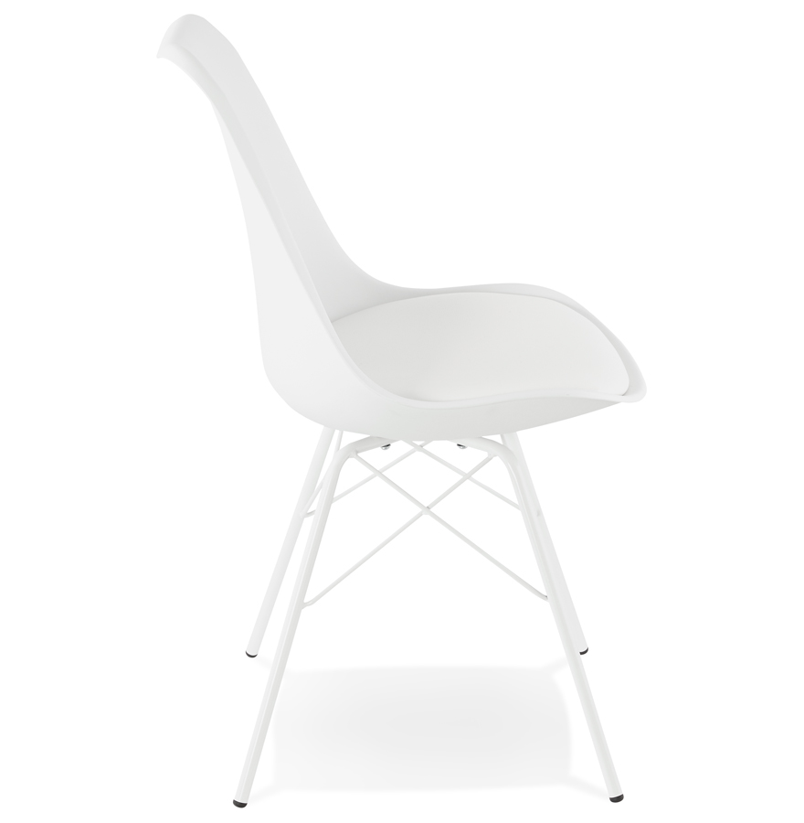 Kokoon Design White Industrial Style 'BYBLOS' Designer Chair
