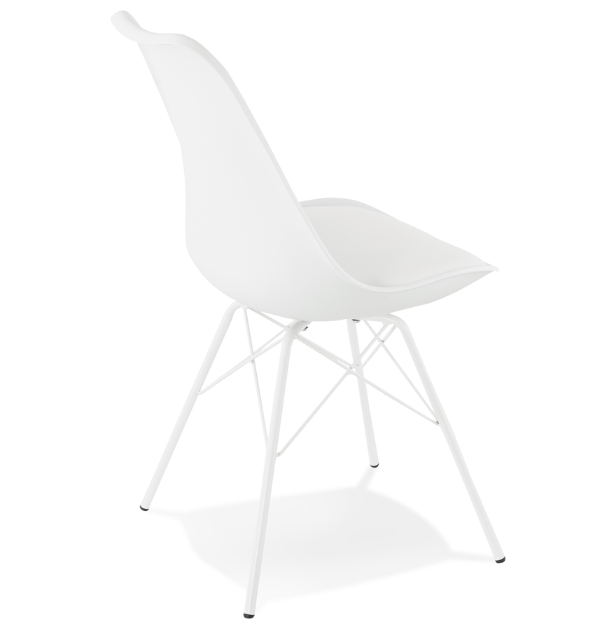 Kokoon Design White Industrial Style 'BYBLOS' Designer Chair
