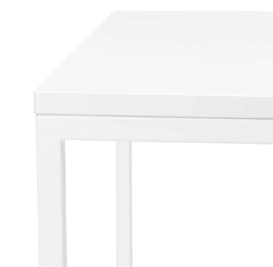Kokoon Design White Industrial Style 'ORTOS' High Table Ideal For Professionals