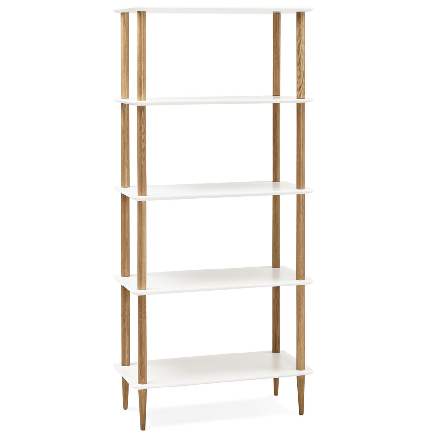 kokoon design White 'RACK' design shelf in Scandinavian style wood