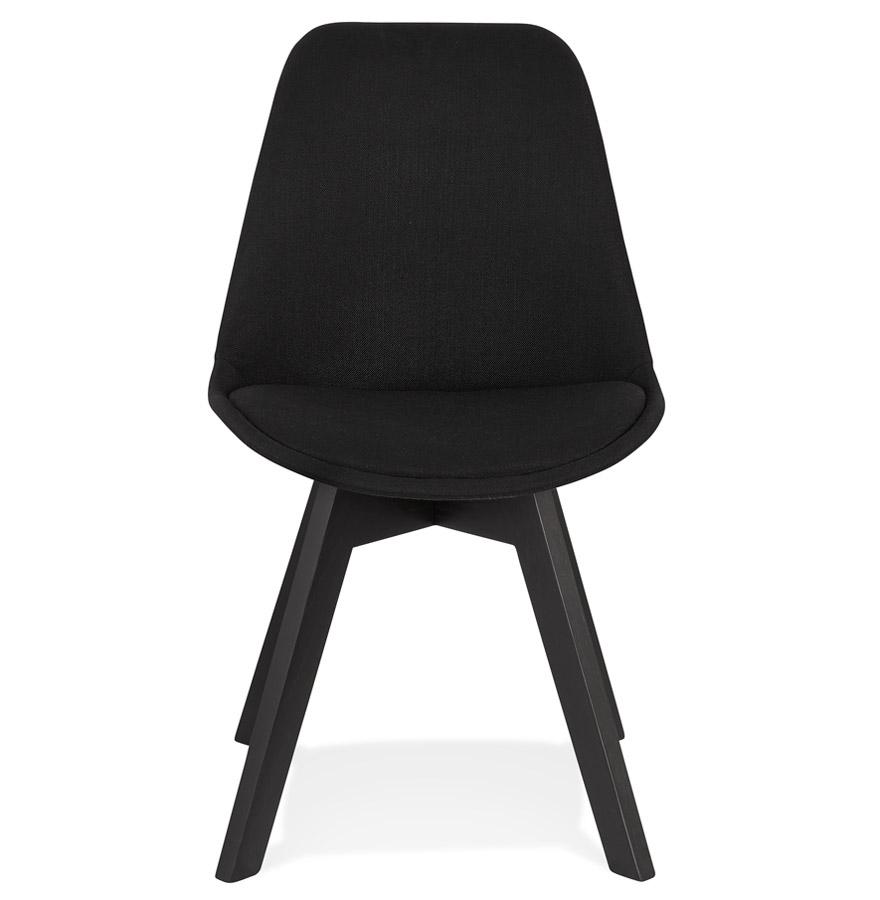Kokoon Design WILLY' Designer Chair In Black Fabric And Wood