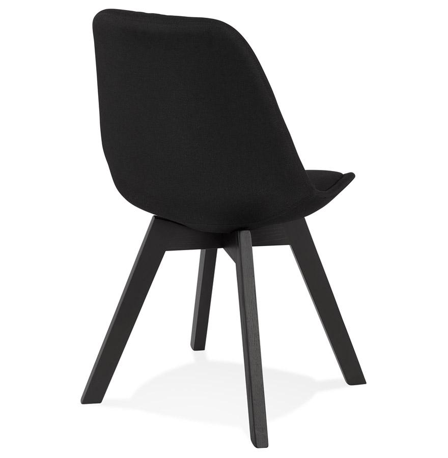 Kokoon Design WILLY' Designer Chair In Black Fabric And Wood