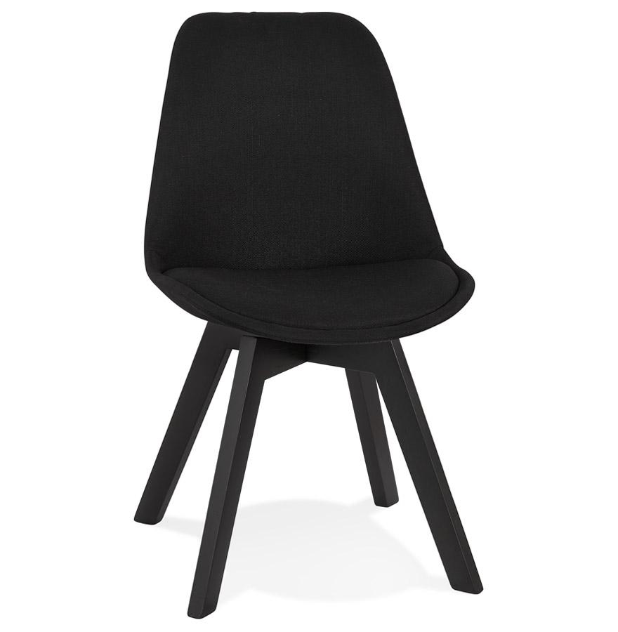 kokoon design WILLY' designer chair in black fabric and wood